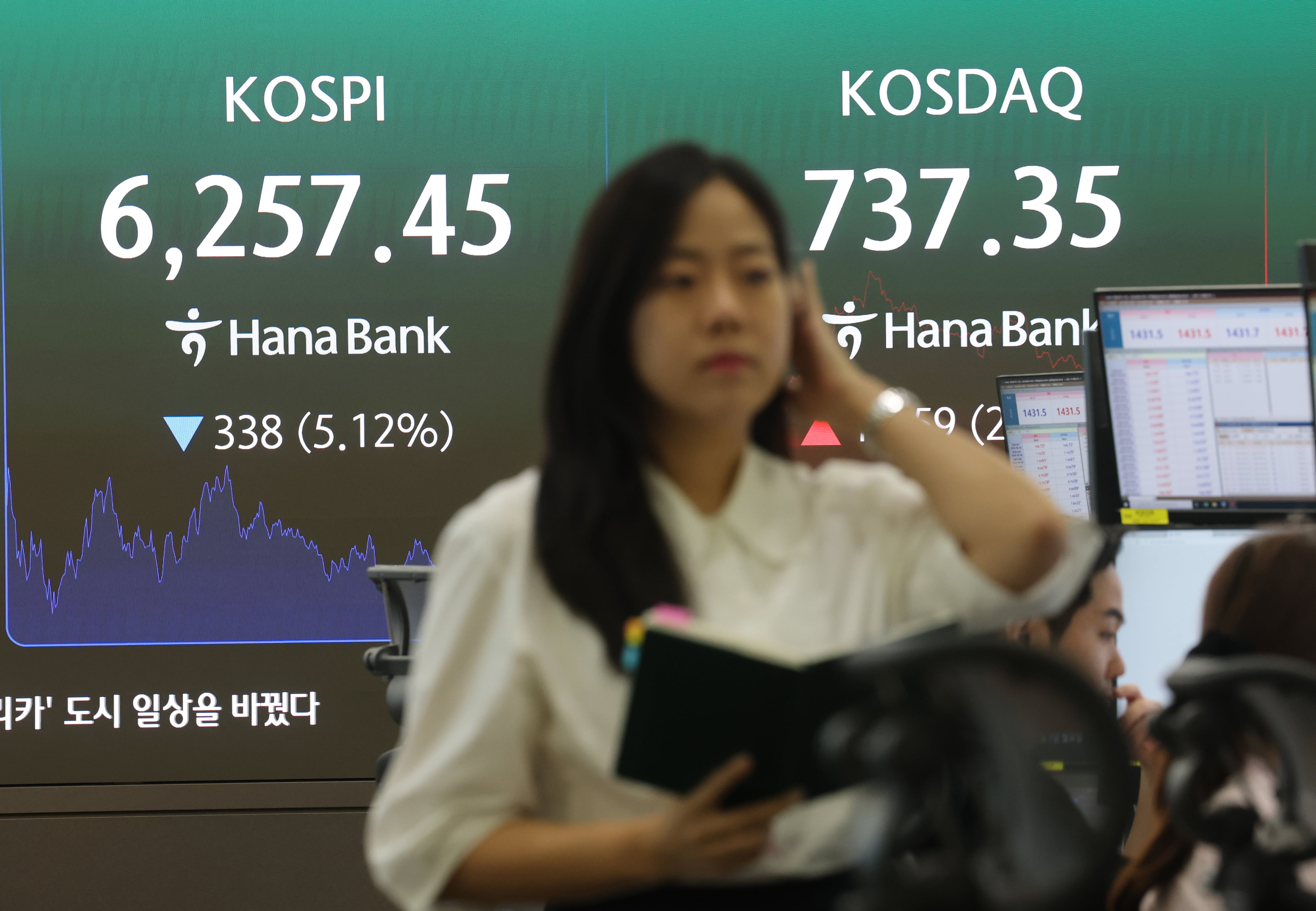 The rollercoaster of the Korean Stock Exchange catches the small investor
