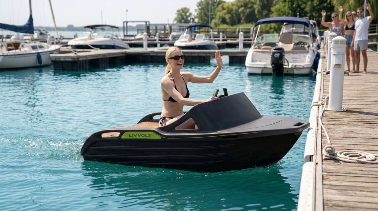 The LIVVOLT Kart Boat Promises 25 MPH of Electric Fun on Water
