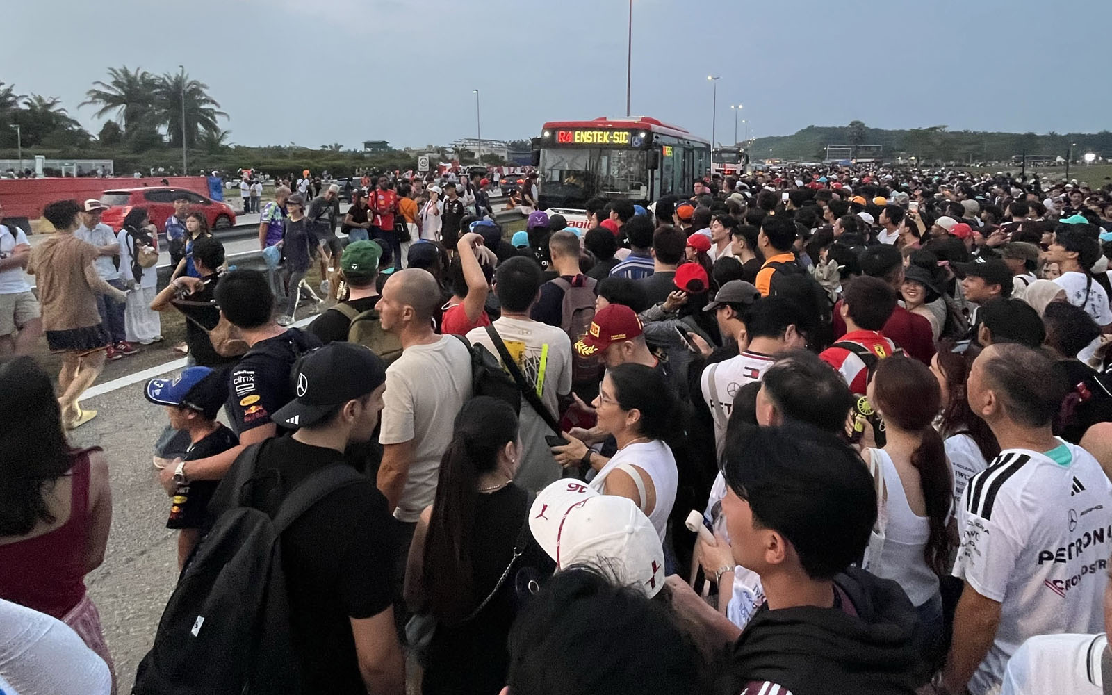 F1 race fans left fuming with long queues, shuttle delays