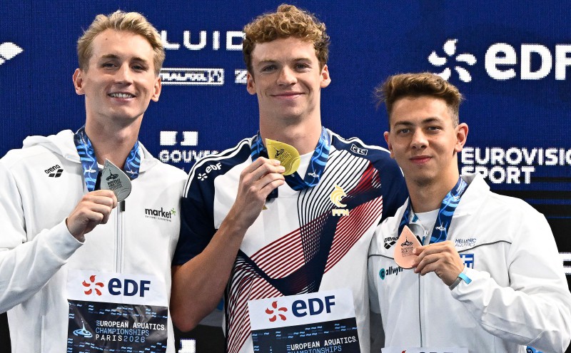 Marchand wins first Euros gold as Liebmann breaks 1500m free world record