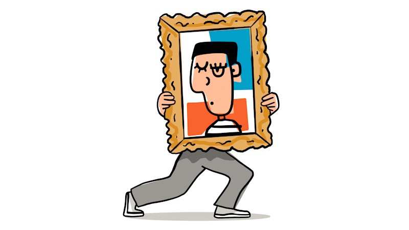 I hung a friend’s portrait of me in my garage. What if the artist drops by unexpectedly?