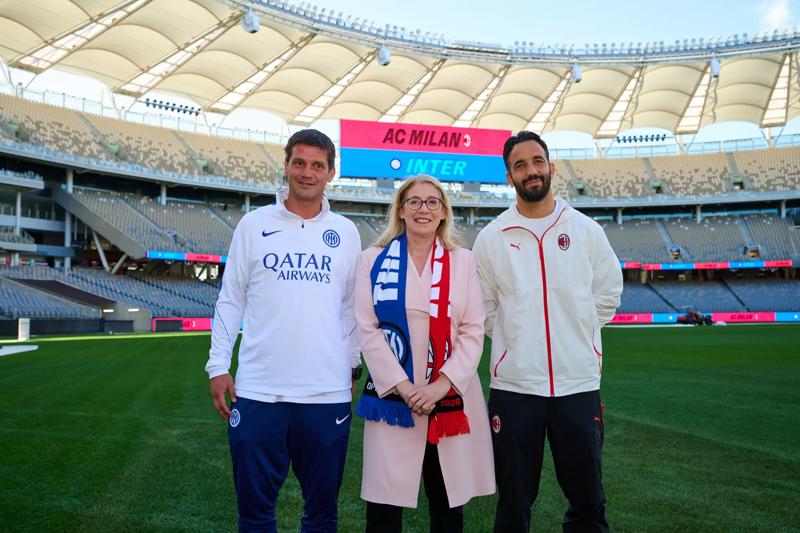 Inter-Milan, derby eve in Perth: meeting at Optus Stadium with local authorities
