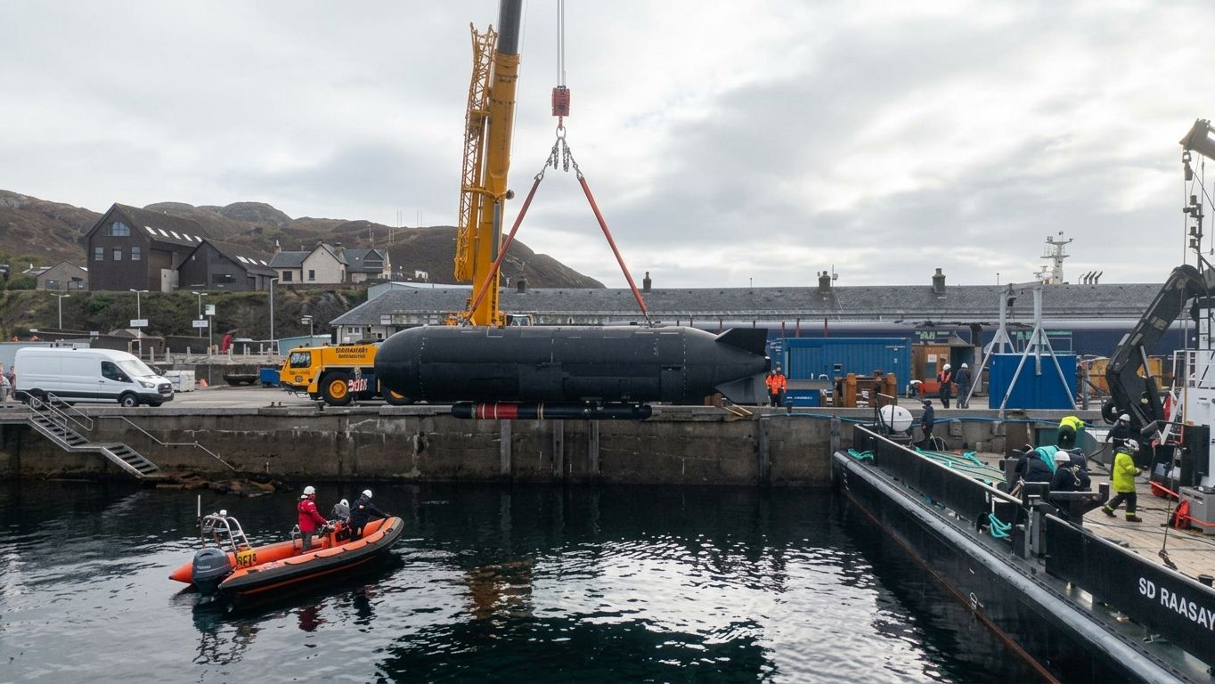 US, UK Navy launch heavyweight torpedo from unmanned vessel in what the military calls 'a historic first for allied undersea warfare'