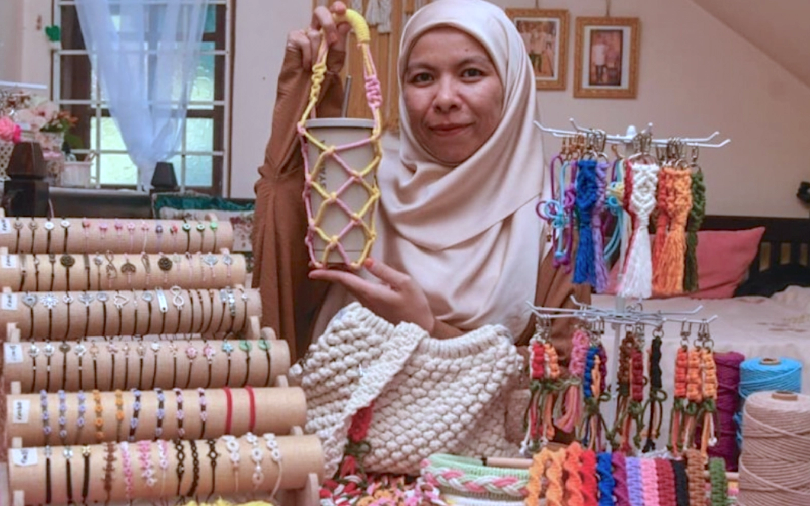 With macramé, Nur Anira finds calm, creativity and purpose in every knot