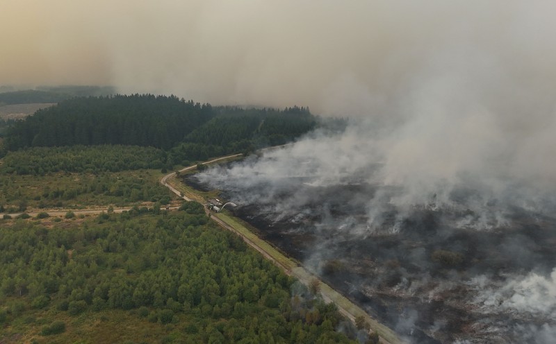 Villagers evacuate as Belgium battles record wildfire