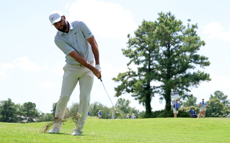 No.1 Scheffler leads by two at PGA St. Jude playoff event