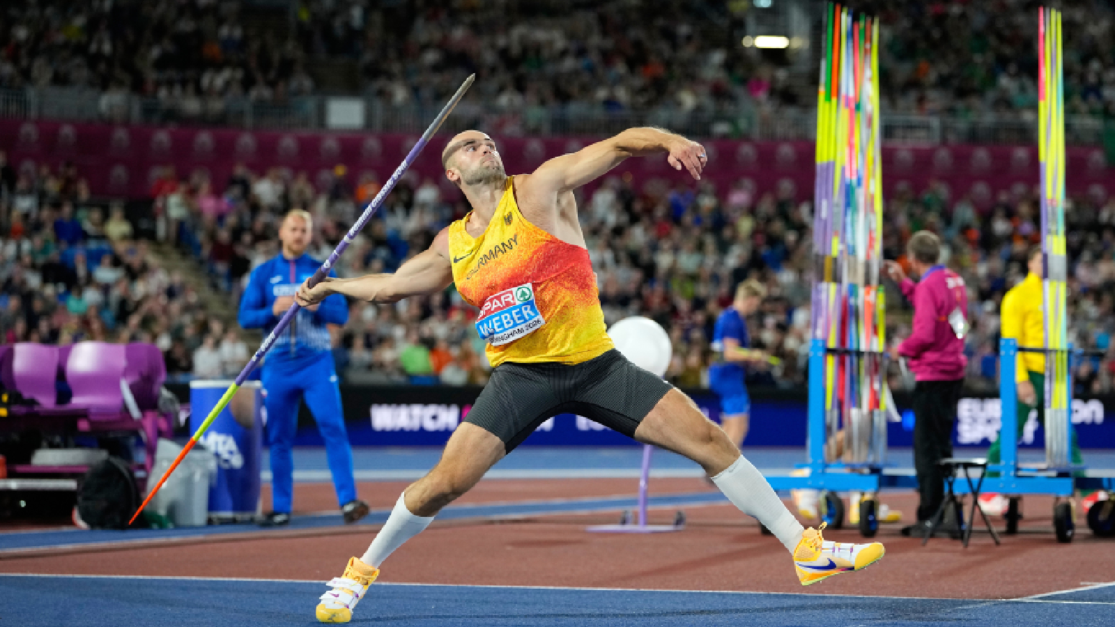 Julian Weber throws 91.51m to win gold, becomes 2nd thrower to cross 90m in 2026