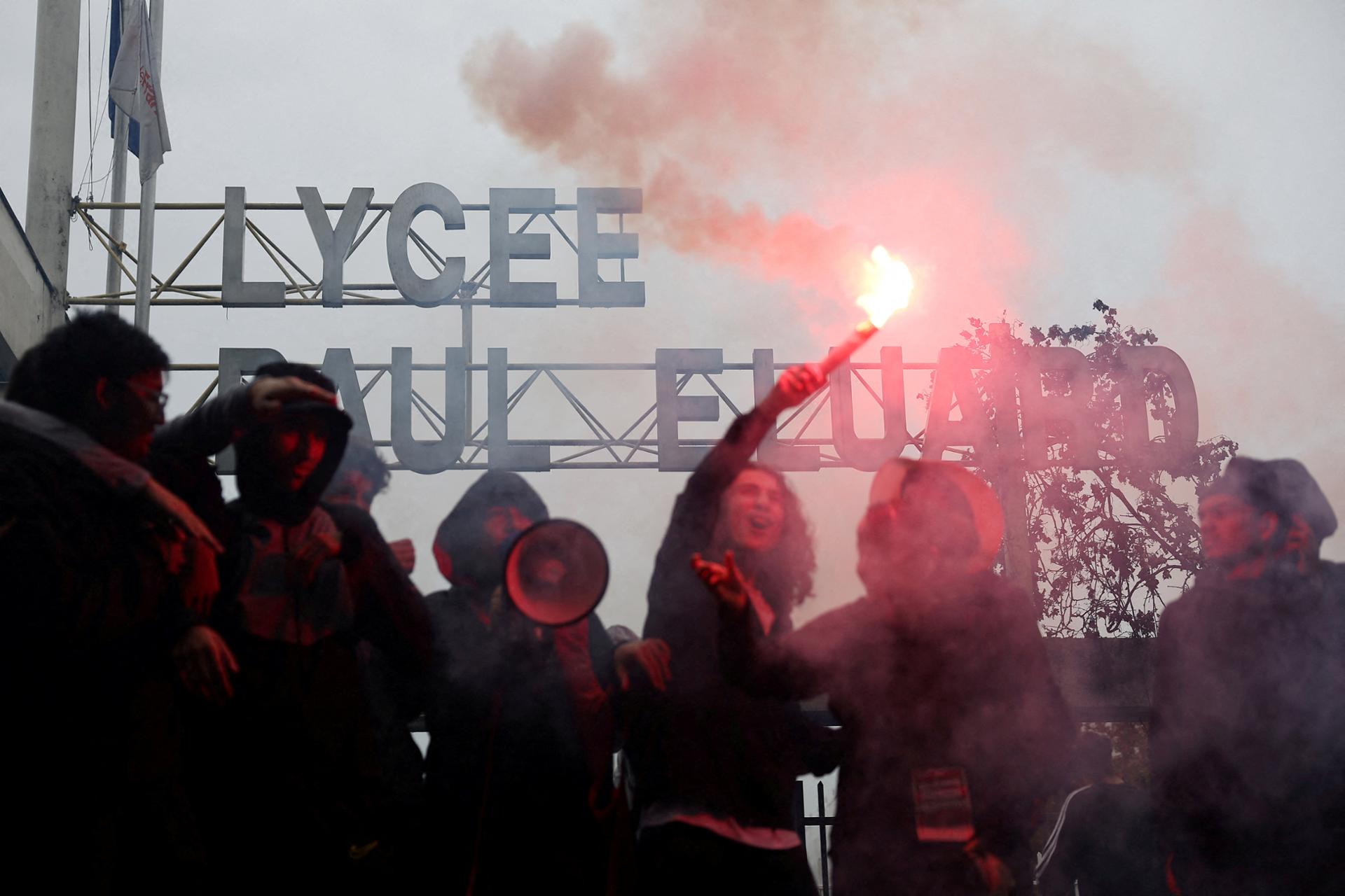What is fueling French school protests?