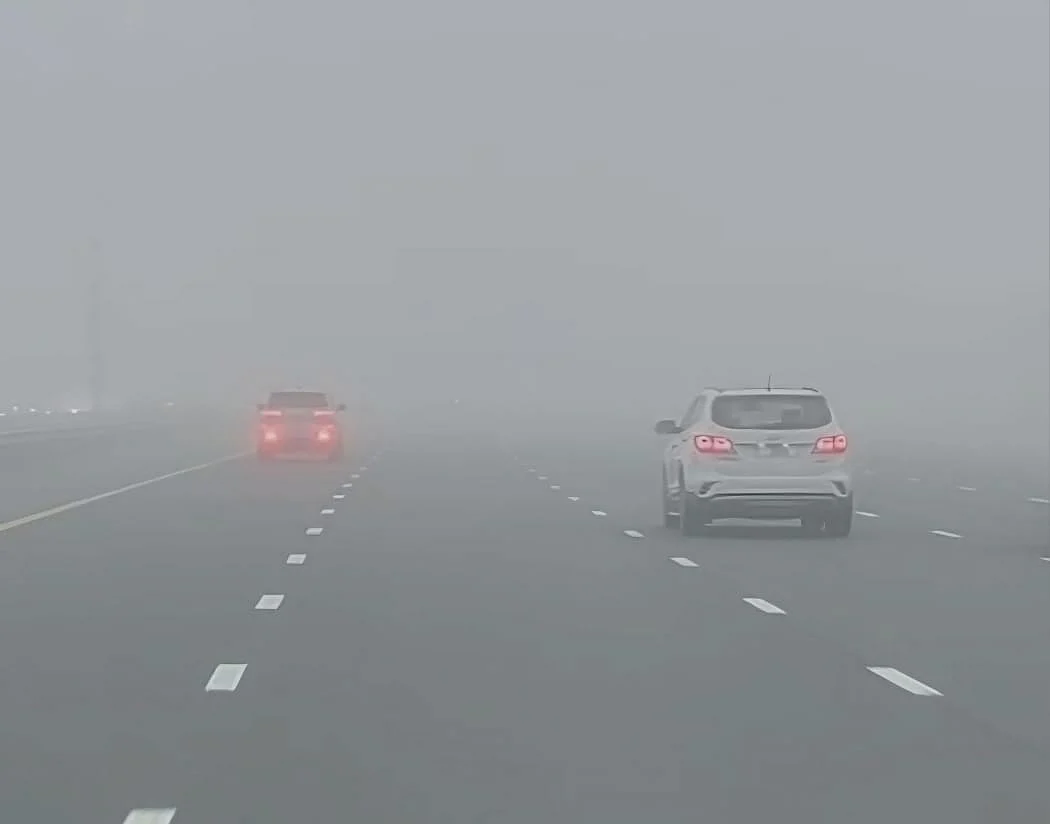 Abu Dhabi roads affected by fog this morning