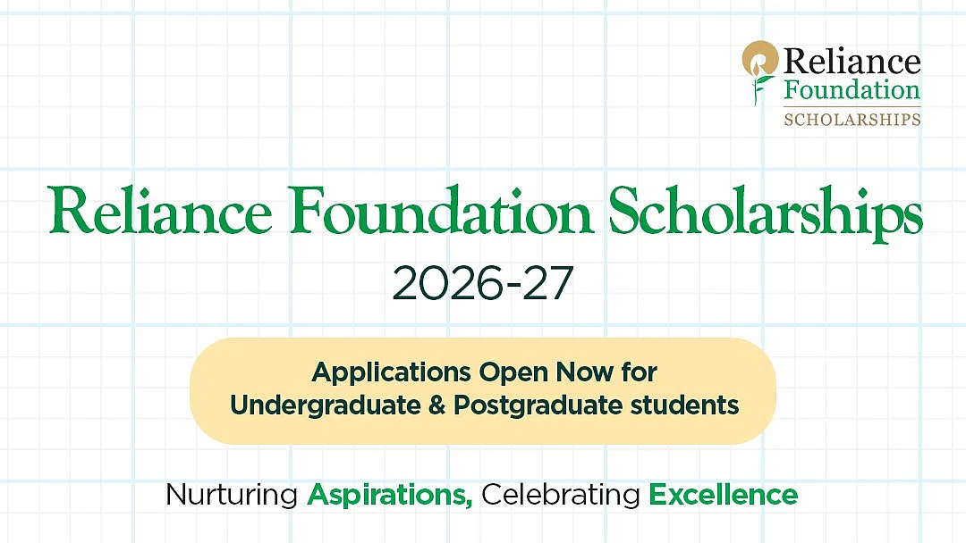 Reliance Foundation’s prestigious Scholarships open for applications: to award 5100 first year UG & P`G students