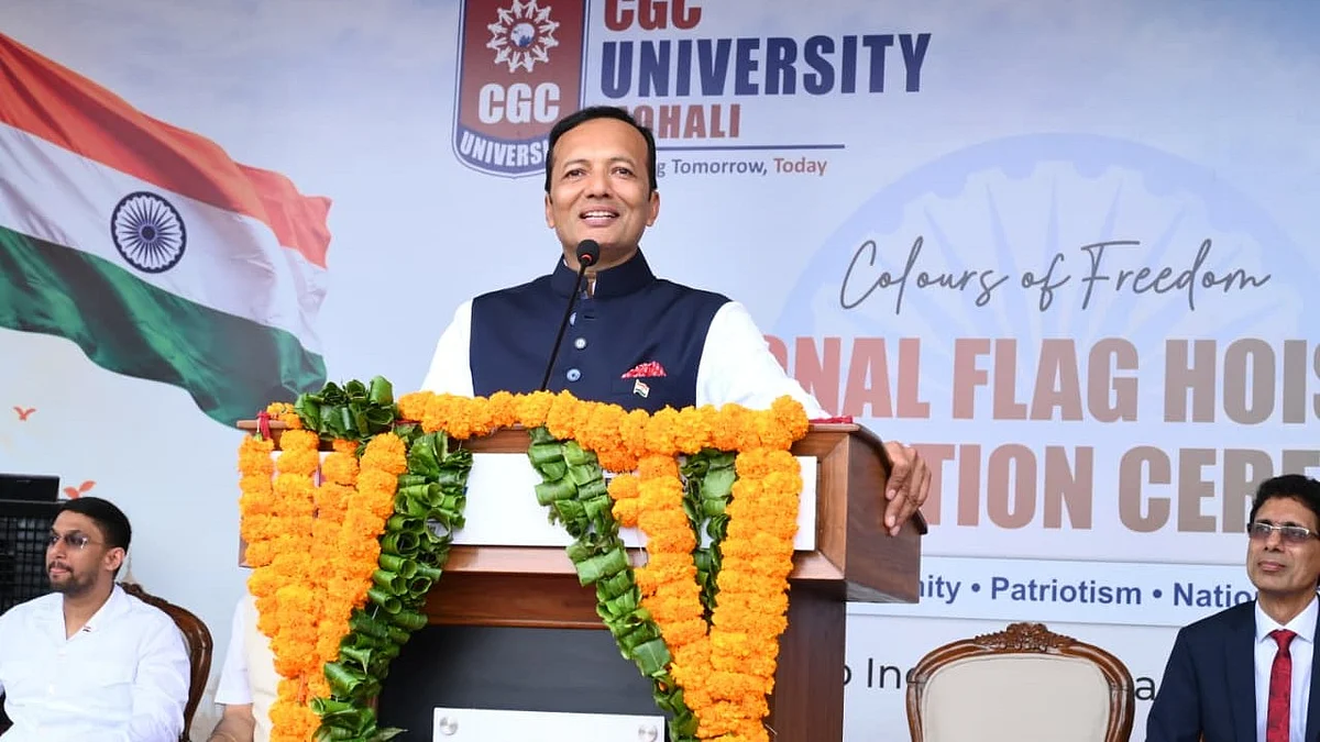 Naveen Jindal Unfurls 108-Foot Monumental Flags at Mohali and Kurukshetra, Calls on Youth to Put Nation First