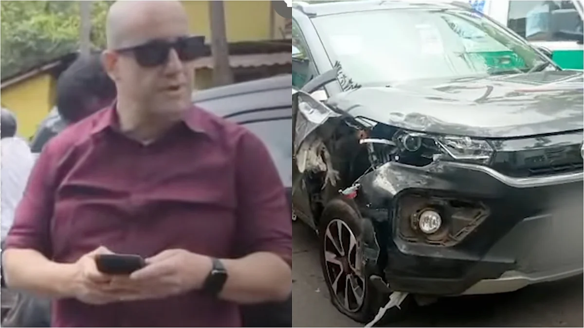 Munna Bhai Actor Ashwin Mushran Hits Biker From Wrong Side While Driving In Goa, VIDEO Shows Him & Wife Arguing With Locals