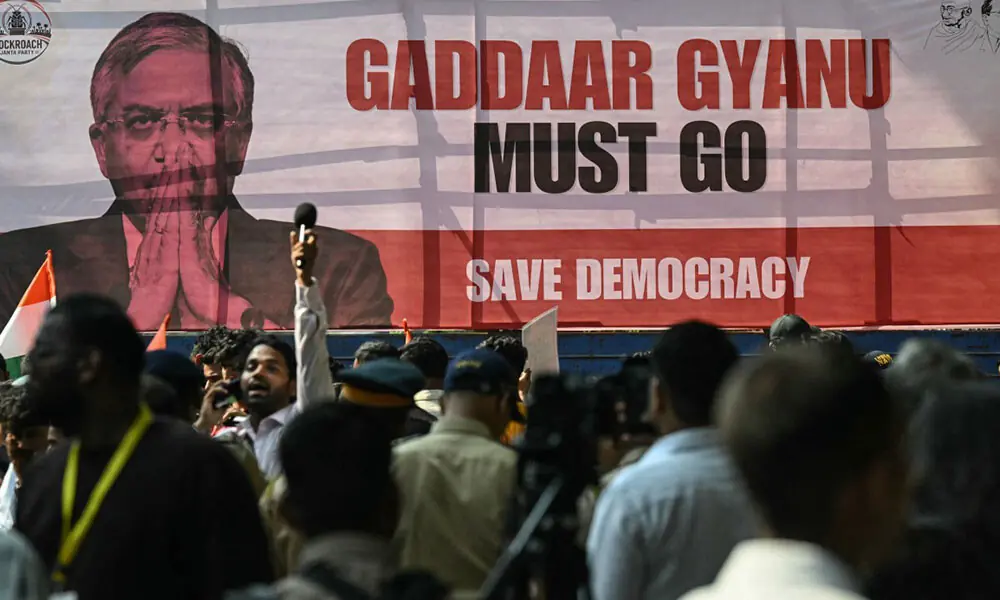 Protests intensify in India over demands for election chief to quit
