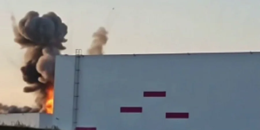 Fire Point shows strike on major Wildberries logistics hub