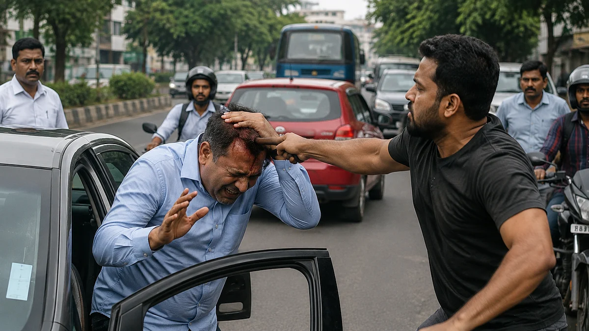 Mumbai: Raymond Manager Injured After Pickup Driver Allegedly Hits Him With Stick In Road-Rage Dispute