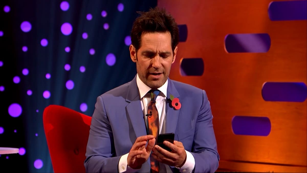 Paul Rudd finally ages enough to tell us to put down our damn cellphones