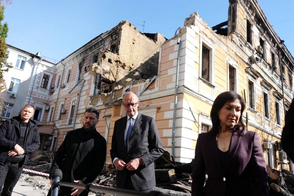 Merz calls on Putin to stop ‘barbaric attacks’ in second visit to Kiev