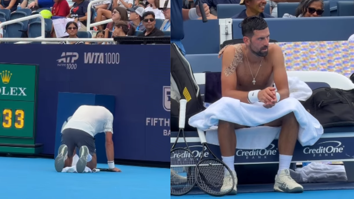 Novak Djokovic In Major Distress! Serbian Star Collapses & Vomits On Court In Shocking Cincinnati Open Defeat | Video