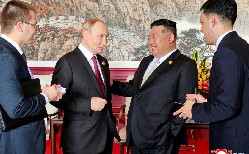 North Korea's Kim tells Putin he is 'proud' of strong ties