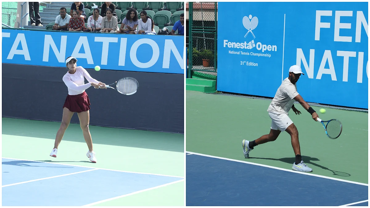Top Seeds Manish Sureshkumar, Vaidehee Chaudhari Kick Off Fenesta Open Campaigns With Straight-Sets Victories