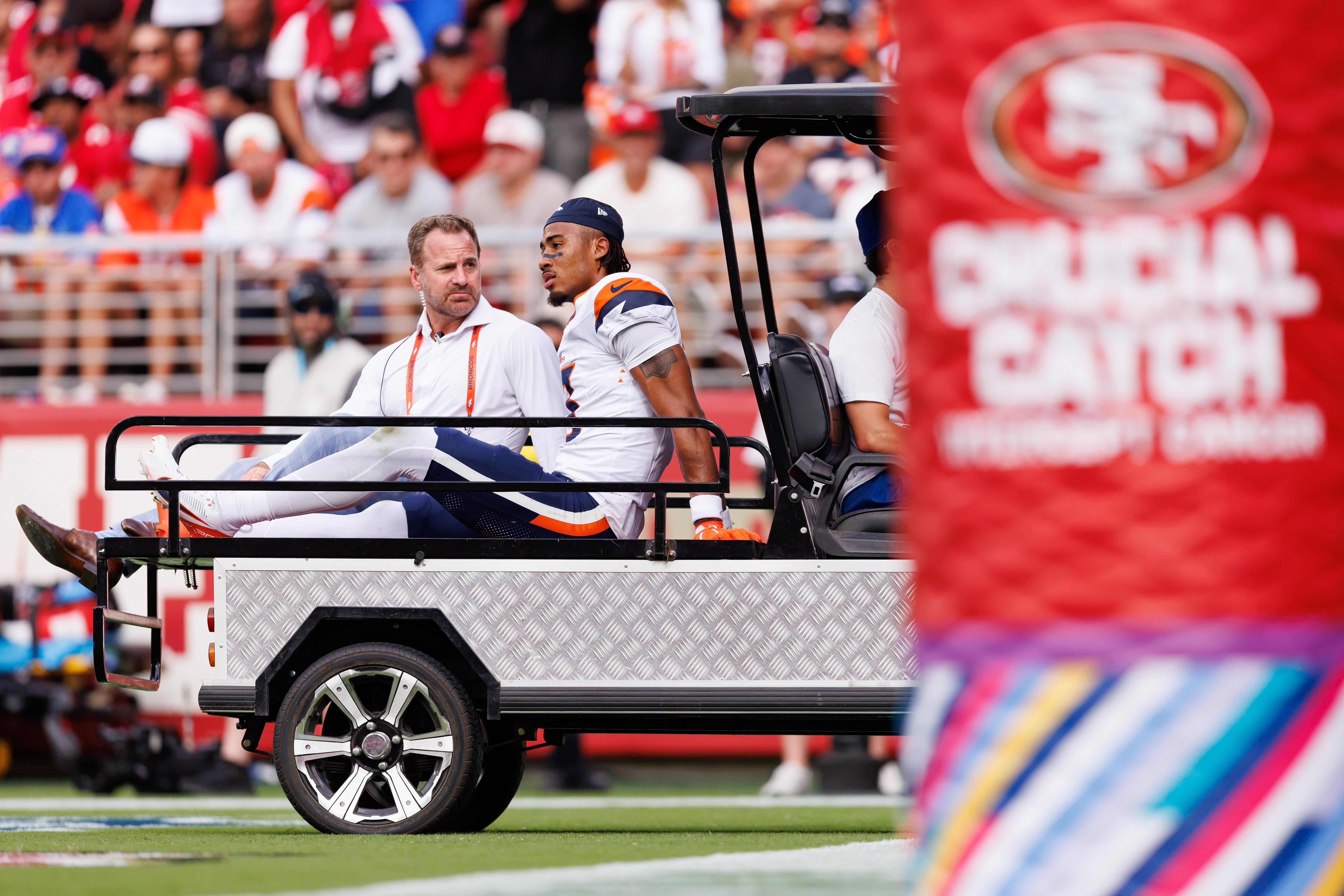 Broncos WR Pat Bryant suffered a sprained ankle and will miss a “few weeks”