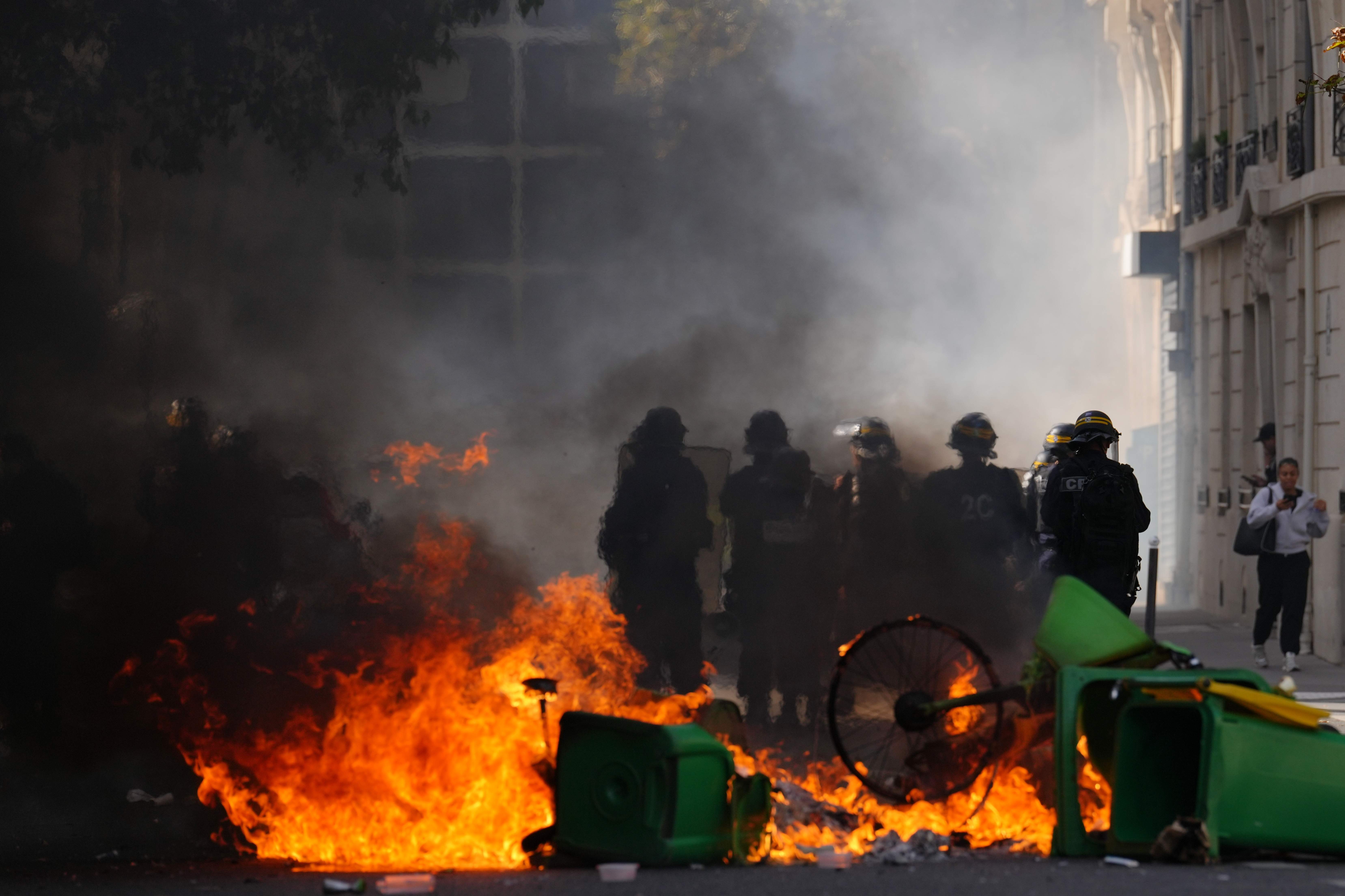 Teenager’s hand blown off as French school protests enter 3rd week