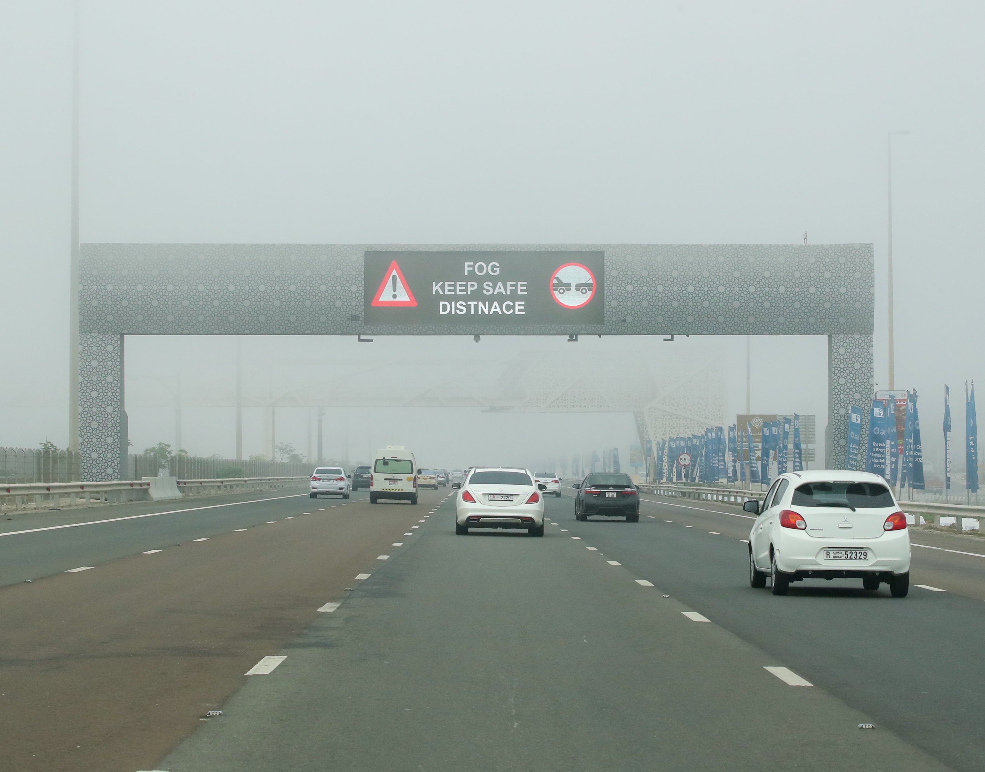 UAE fog warning: Speed limits cut to 80kph as visibility drops