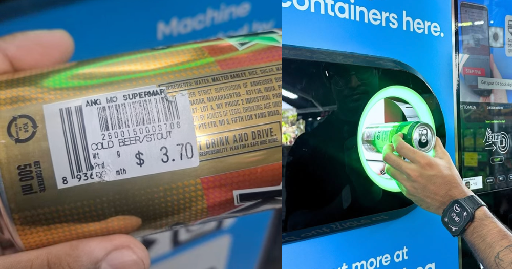 Shopper says drink cans from Ang Mo Supermarket rejected by BCRS machine as price tags pasted over barcodes
