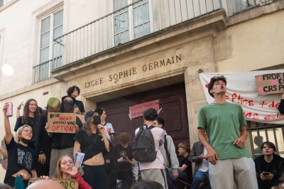 French student unrest spreads nationwide as teachers walk out