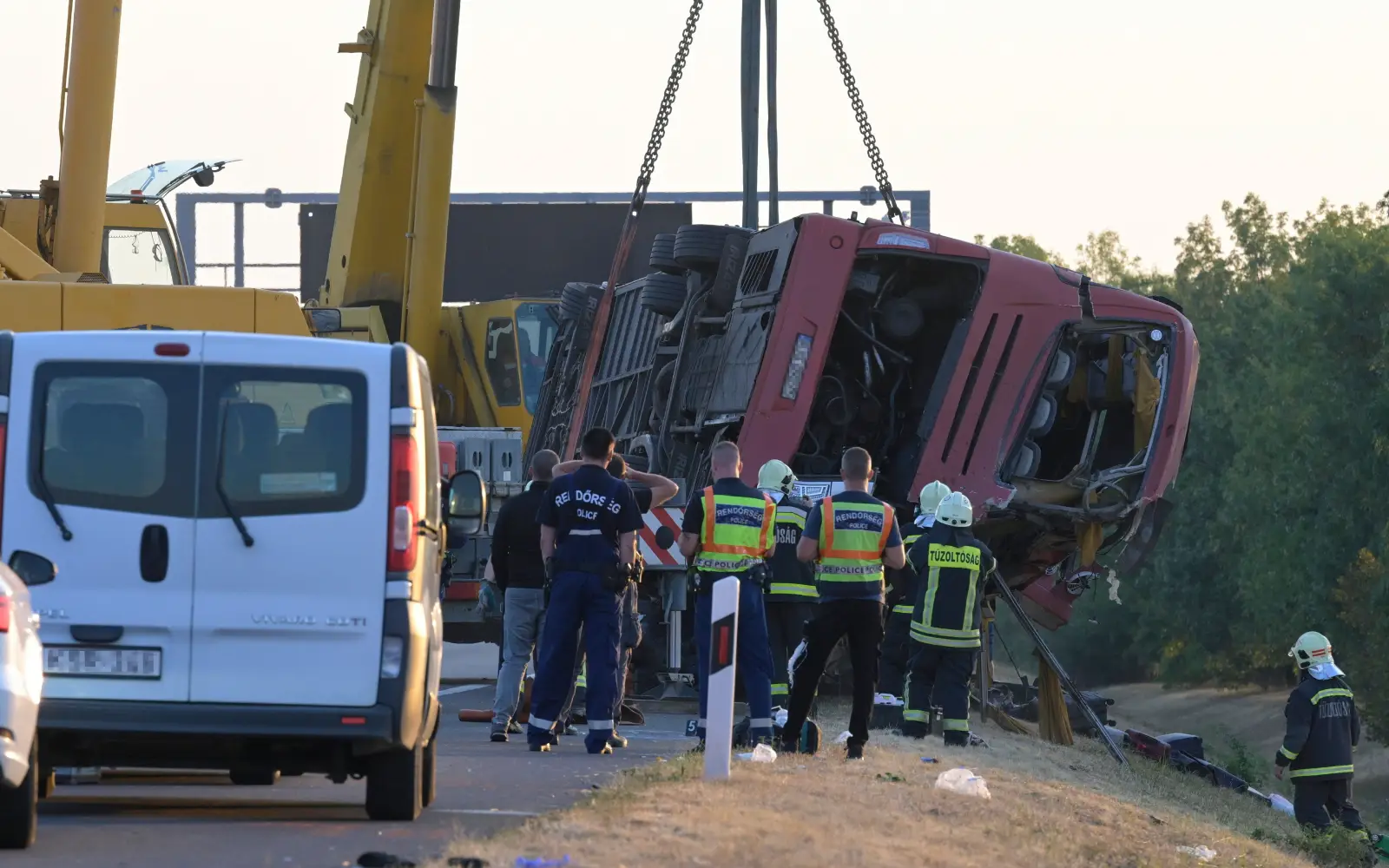 12 killed as Polish bus overturns in Hungary