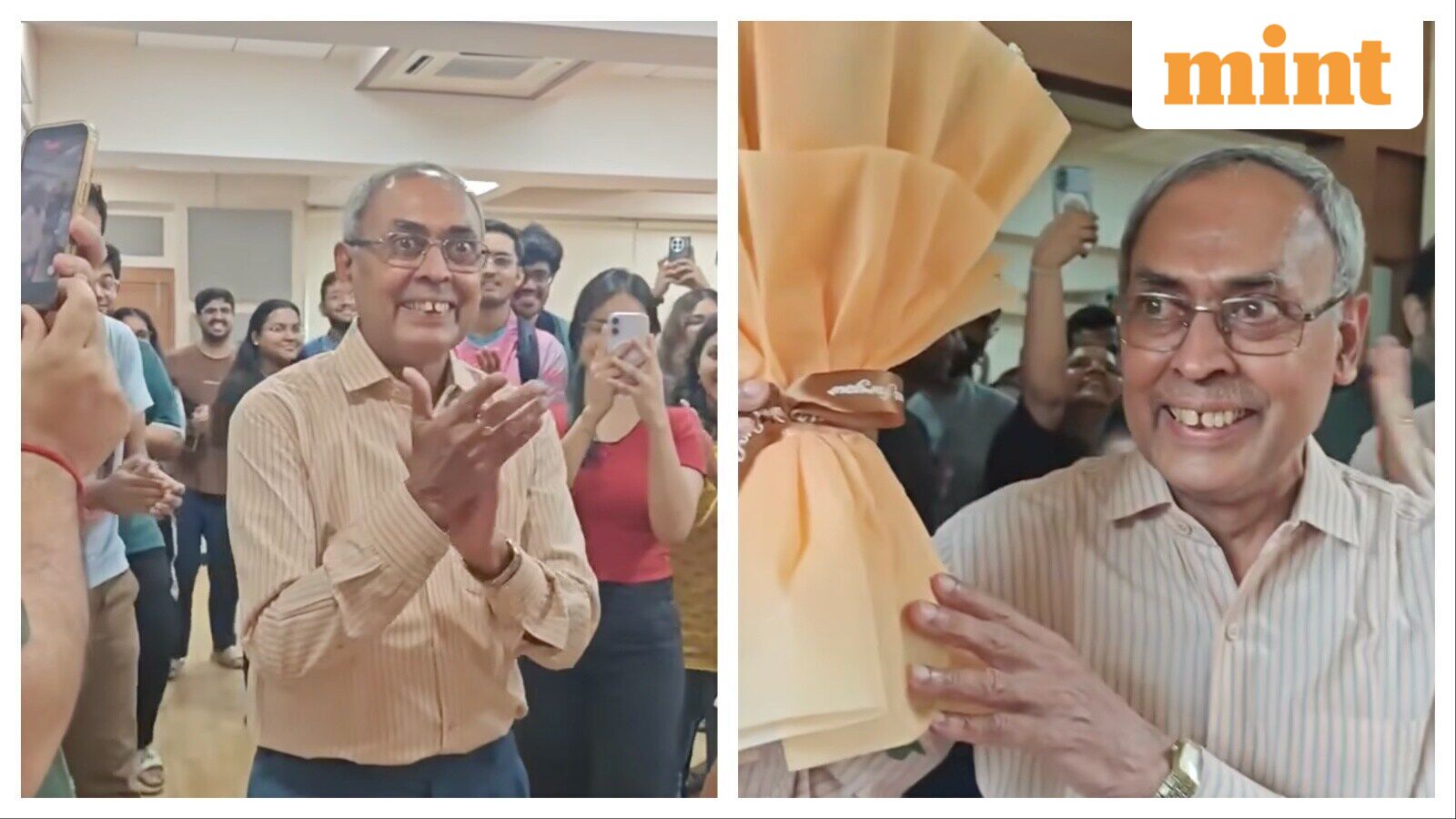 Watch: After 33 years at XLRI, professor gets emotional guard-of-honour farewell from students, staff