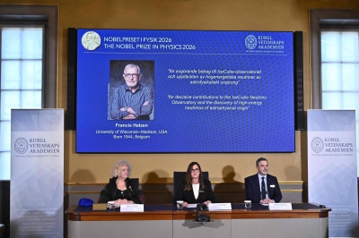 Francis Halzen wins 2026 Nobel Prize in physics
