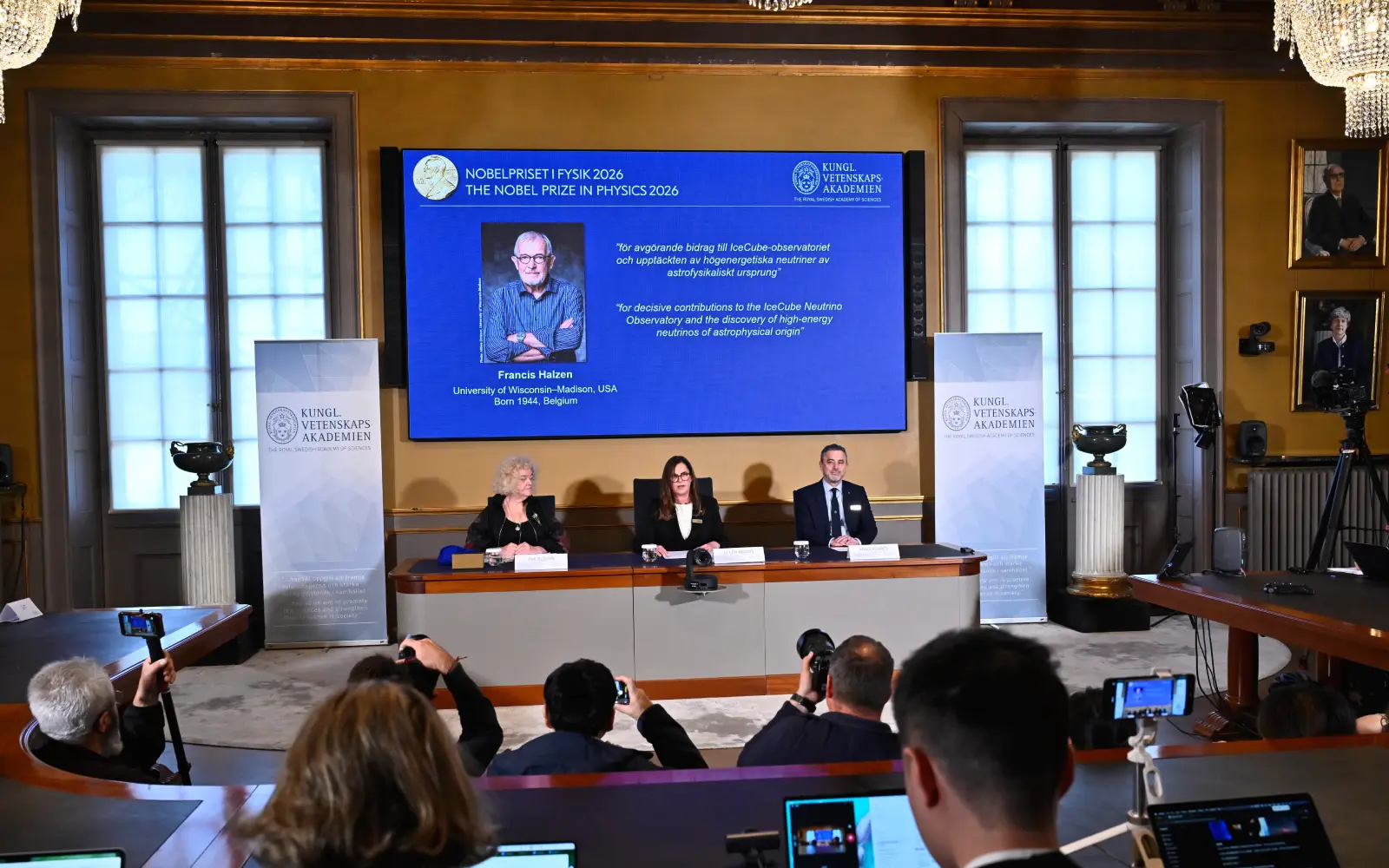 Nobel Physics Prize honours work on ‘ghost messengers from space’