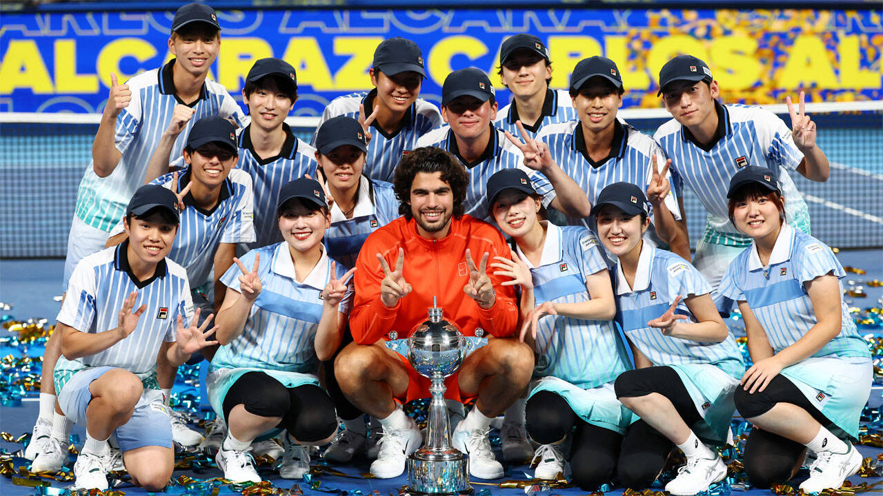 Carlos Alcaraz becomes first player since Pete Sampras to retain Japan Open