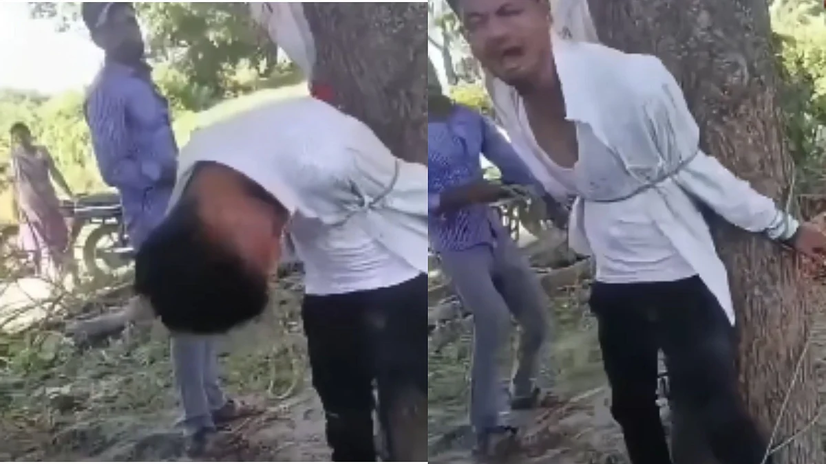 Ratlam Guest Teacher Tied To Tree, Beaten For Molesting Minor Girl; Video Viral
