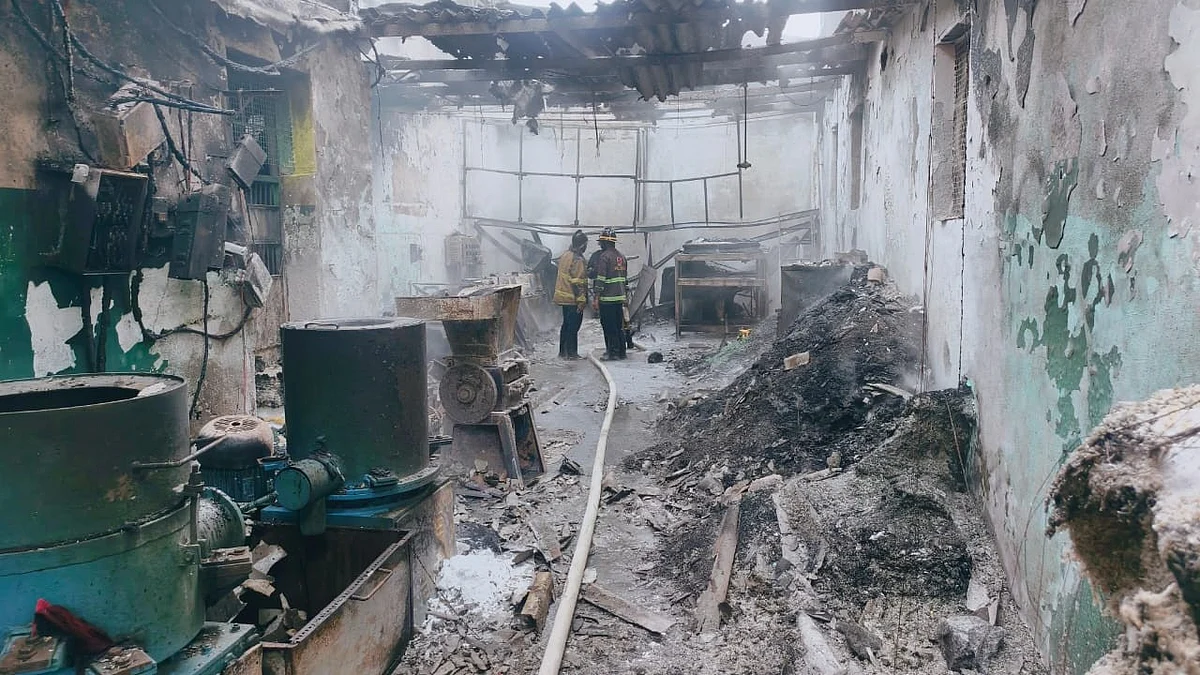 Fire Breaks Out At Plastic Manufacturing Unit in Thane's Upvan; Machinery Gutted, No Casualties