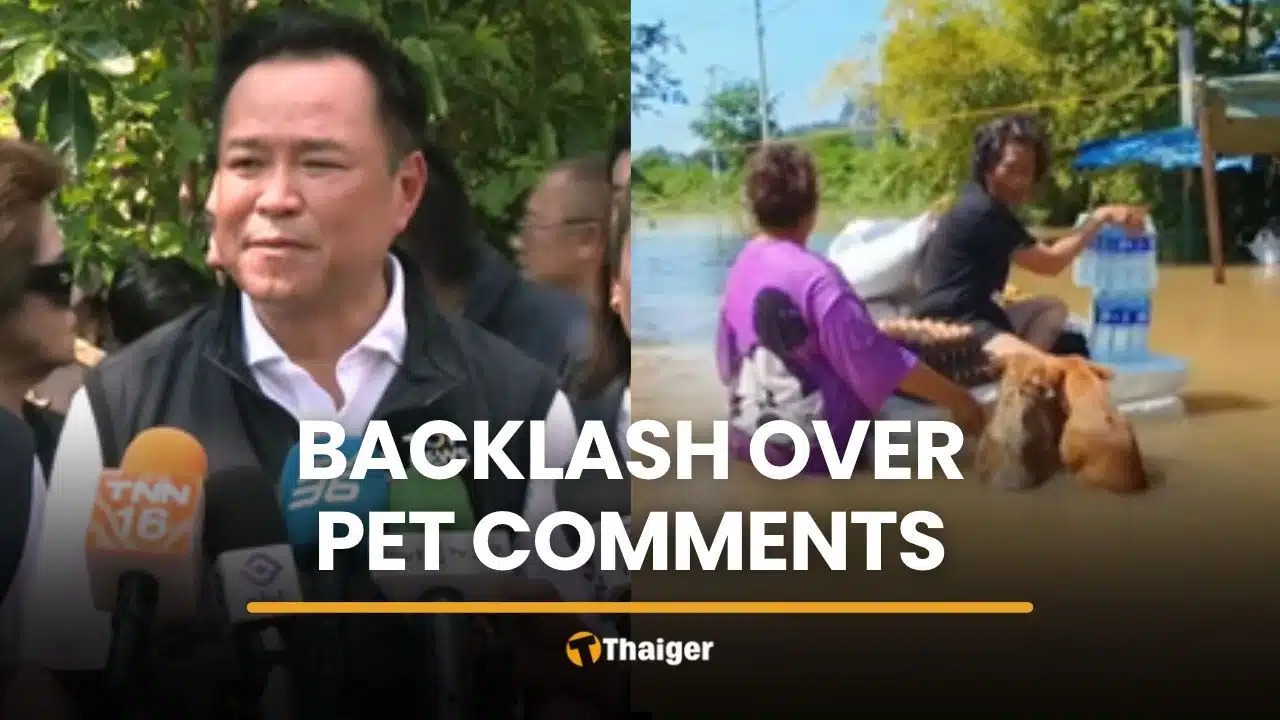 Celebrities clap back at PM Anutin over pet evacuation comments