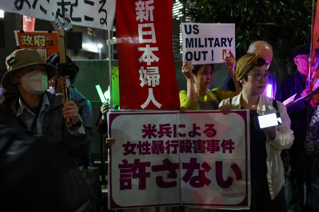 U.S. restricts troops from leaving Okinawa base after Marine accused of murder