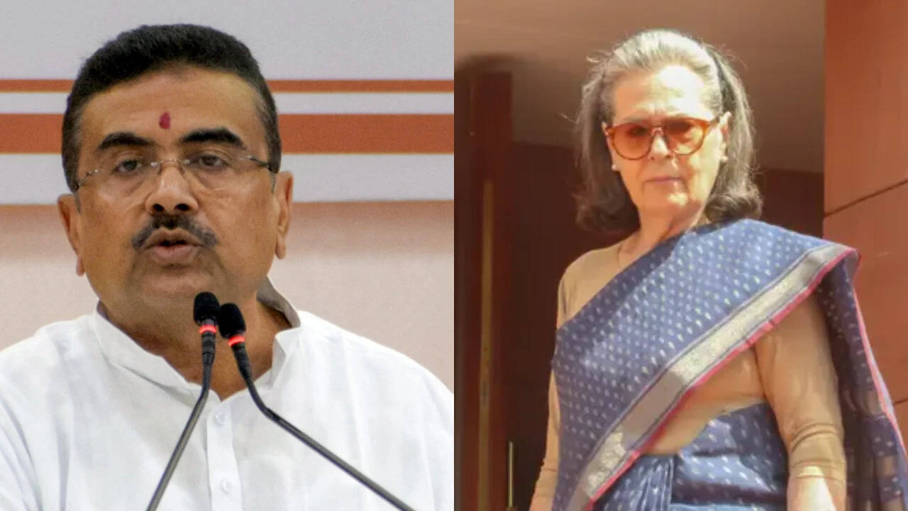 ‘Entire Bengal fuming’: Suvendu Adhikari slams Sonia Gandhi over I-Day Vande Mataram row