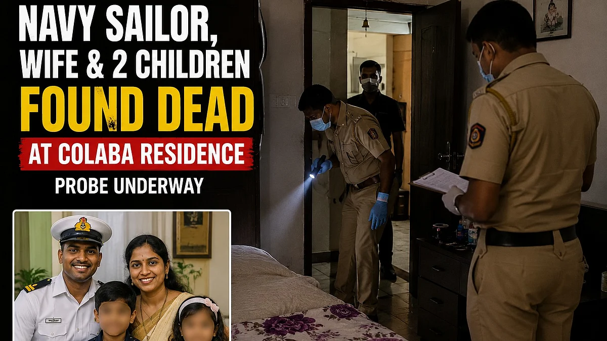 Mumbai: Navy Sailor, Wife & 2 Children Found Dead At Colaba Residence; Probe Underway