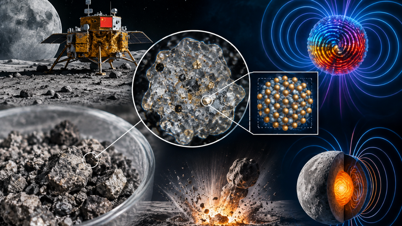 Chang’e-6 moon soil reveals metallic iron never seen before in lunar samples