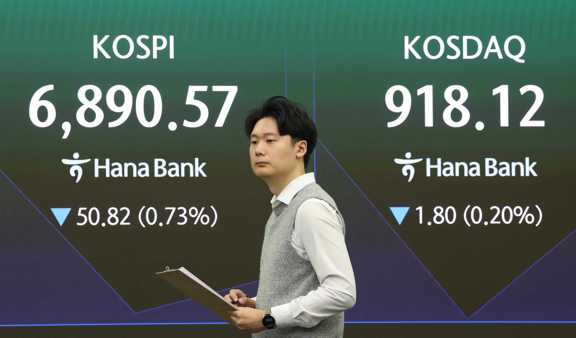 Seoul shares open lower despite falling oil prices, bond yields