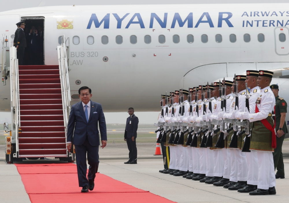 Repatriation among key issues as Myanmar president arrives in Malaysia