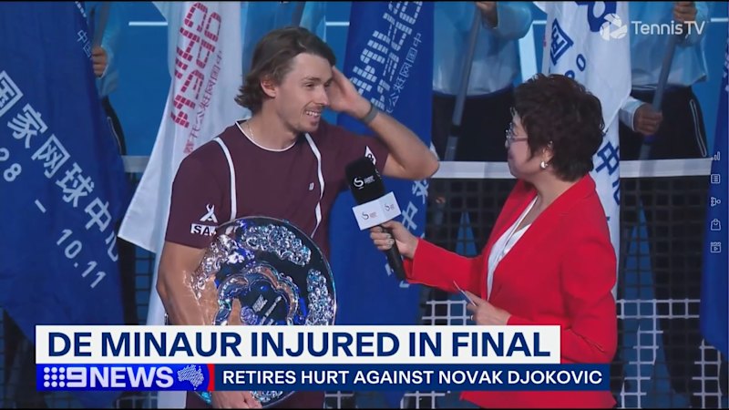 De Minaur retires with injury in China Open final