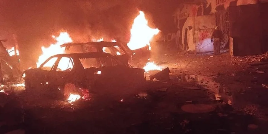Columns of black smoke, two dead: Aftermath of massive Russian attack on Kyiv in photos