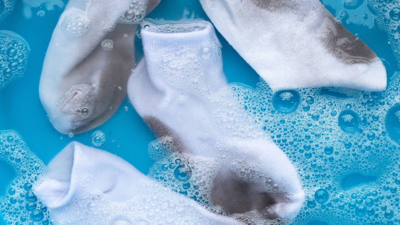I restored my graying socks to brilliant white using one overlooked step