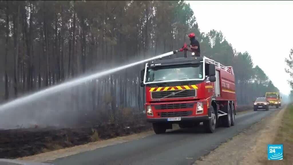 France: Landes wildfire stopped spreading but remains out of control