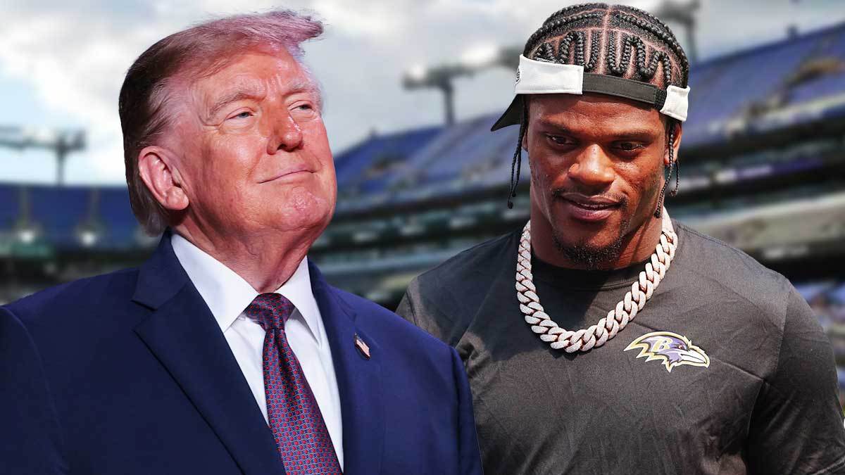 Donald Trump shouts out Ravens’ Lamar Jackson and mom during Maryland speech