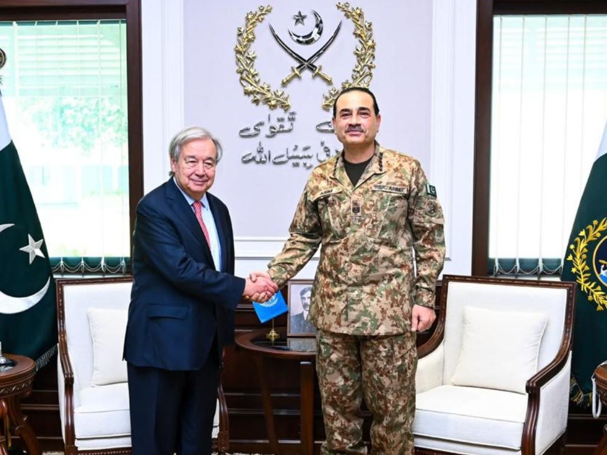 UN chief praises Pakistan's peace efforts on regional conflicts in meeting with CDF Munir