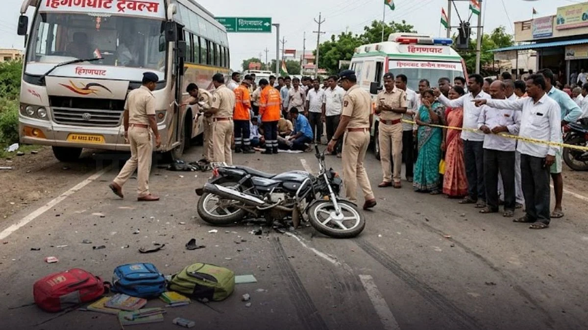 Maharashtra: 3 Schoolgirls Die After Bus Rams Their Two-Wheeler In Hinganghat On Independence Day